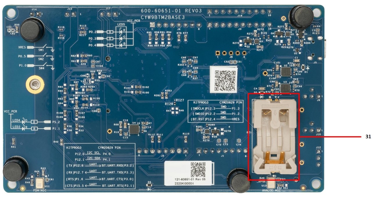 CYW920829M2EVK-02 (bottom view)